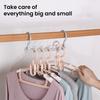 4 шт. Вешалка для одежды Органайзер для гардероба Вращение на 360 градусов Высокая грузоподъемность Дизайн с 5 прорезями Экономия места Органайзер для шкафа