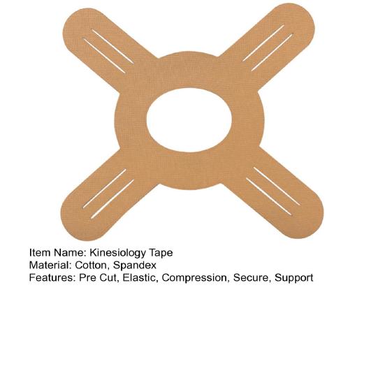 Предварительно нарезанная кинезиологическая лента, клейкая хлопковая спортивная лента для поддержки мышц, водонепроницаемая эластичная спортивная лента для облегчения боли в коленном и лучезапястном суставах