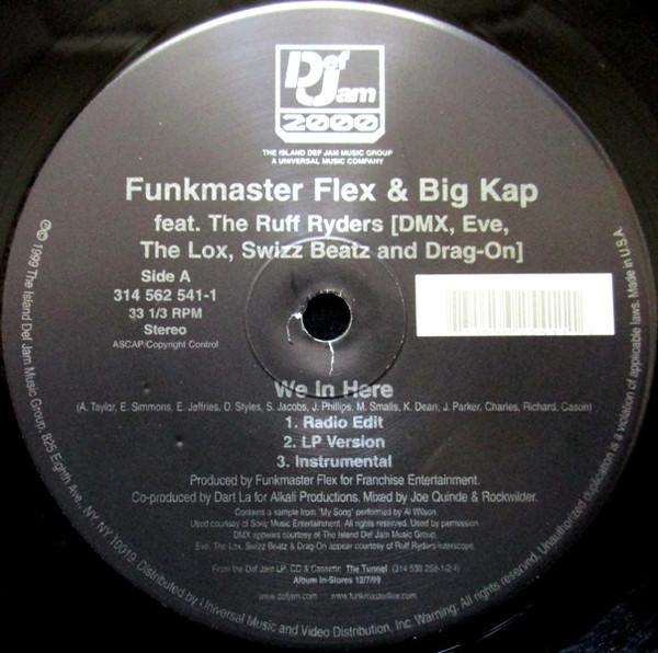 12-дюймовая пластинка FUNKMASTER FLEX BIG KAP We In Here Real Gs 314562541 1999 US Rap HipHopRB Б/у