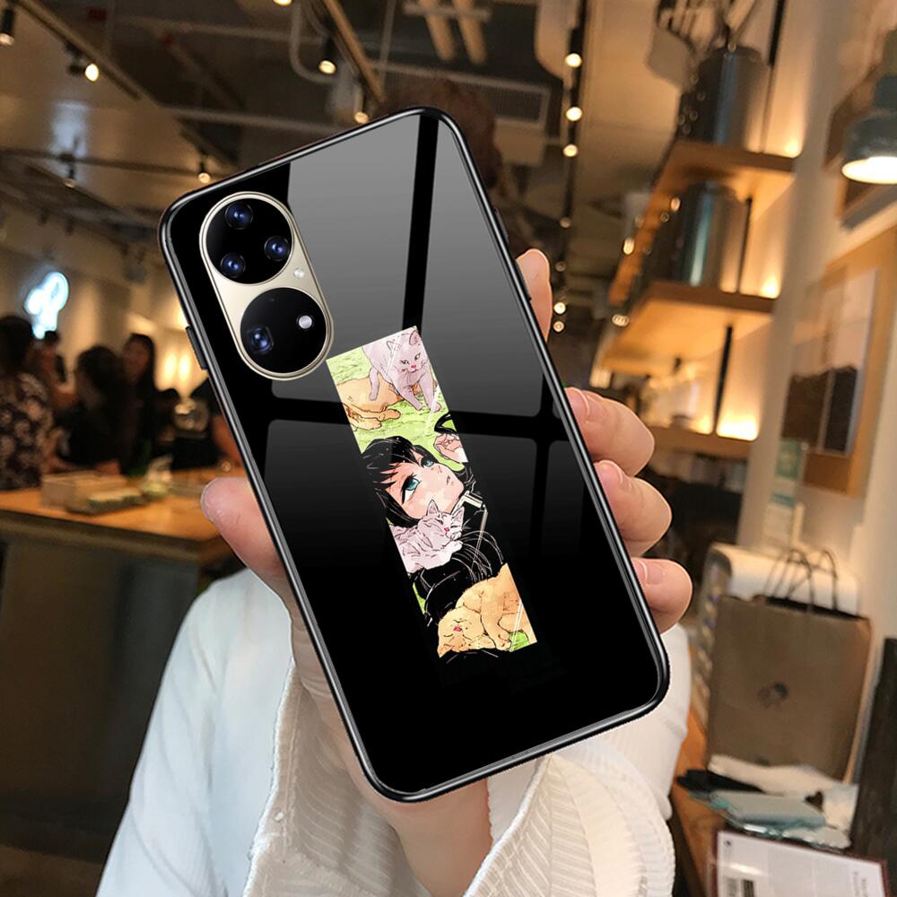 Чехол для телефона из мягкого закаленного стекла Kamado Nezuko Kimetsu No Yaiba Demon Slayer TPU для Huawei P40 Pro lite 5G P30 P Smart Z 20
