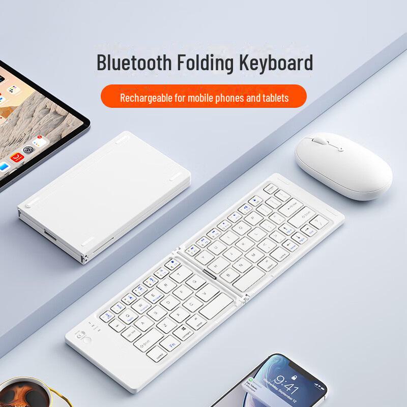Портативная складная мини-беспроводная Bluetooth-клавиатура для мобильных устройств, планшетов и компьютеров