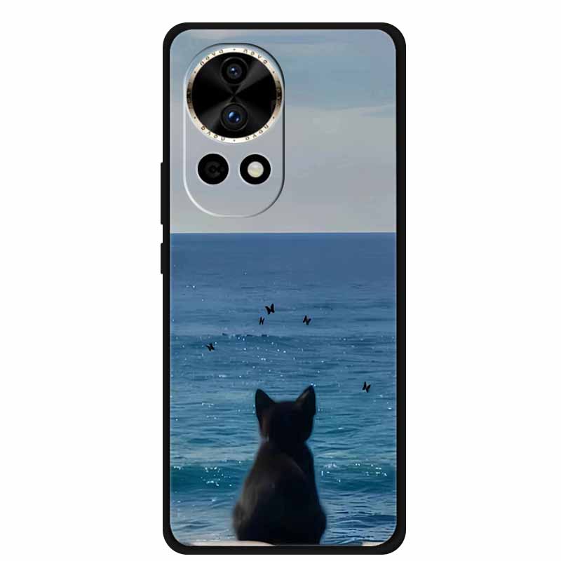 Flowers Patterns Case For Huawei Nova 12 pro ultra Funda Nova12 Pro Ultra Soft TPU Silicone Cover Lovely Floral Phone Back Cases