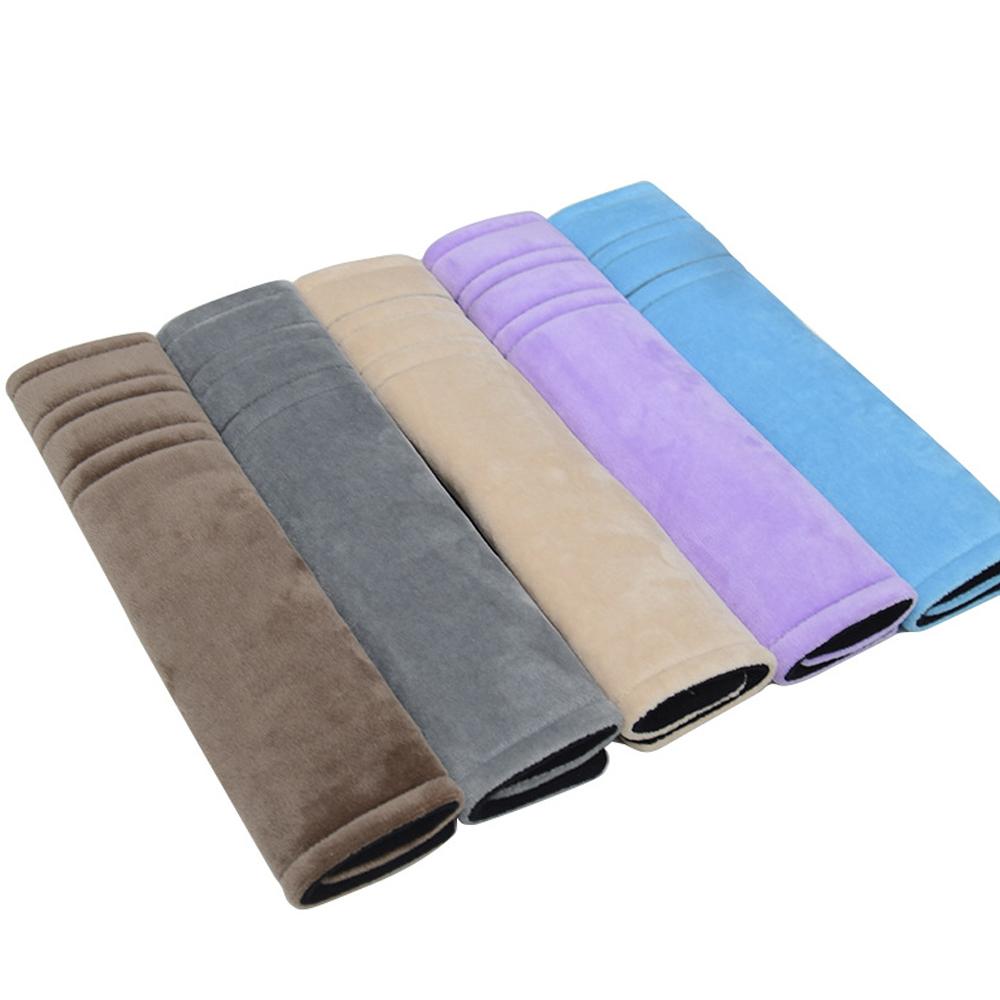 2Pcs Car Seatbelt Covers Velvet Shoulder Soft Plush Cushion Adjustable Belt Cover for Truck Backpack Straps Accessories