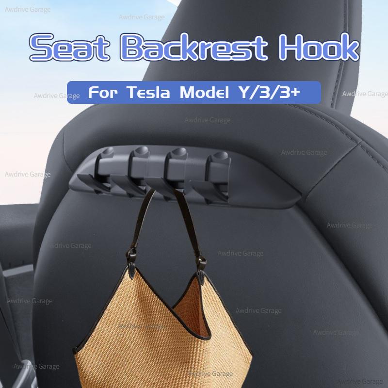 For Tesla Model 3/Y/3+ Model Y Launch 2025 Seat Backrest Hook Hidden Hook Bracket Hanger Concealed Type Storage Hook Accessories