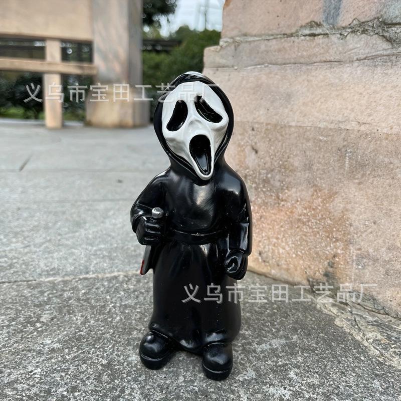 Садовый гном из фильма ужасов Убийца-клоун Кукла Украшение Смоляные поделки