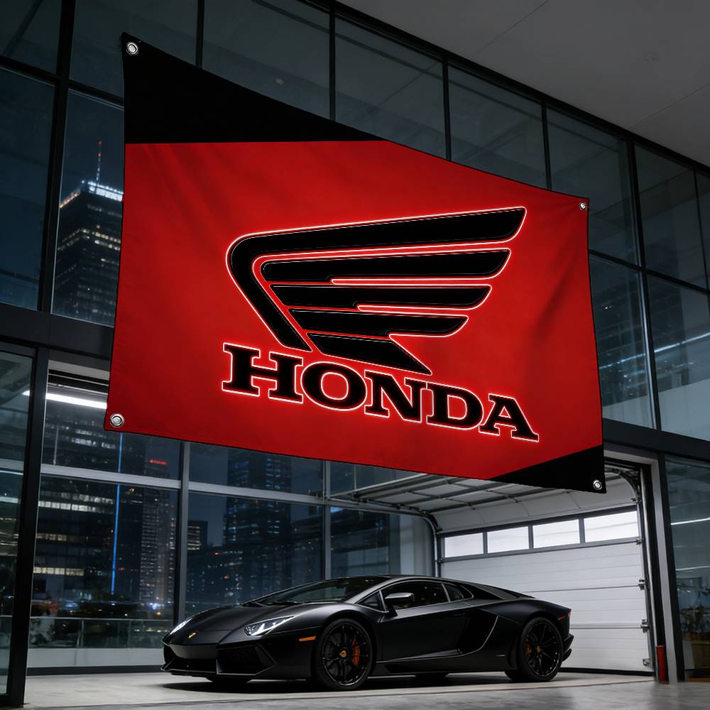 Motorcycle For HONDA Flag 120g Brushed Polyester Sublimation Printing Durable Hanging Flag For Home Decor Event Graduation Gift PS5