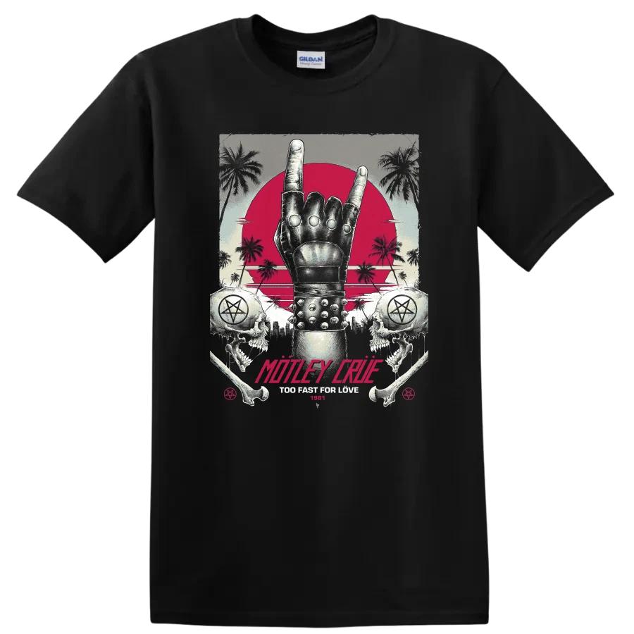 Rock Hand T Shirt Retro Graphic Tee for Music Lovers 1981 Vintage Style