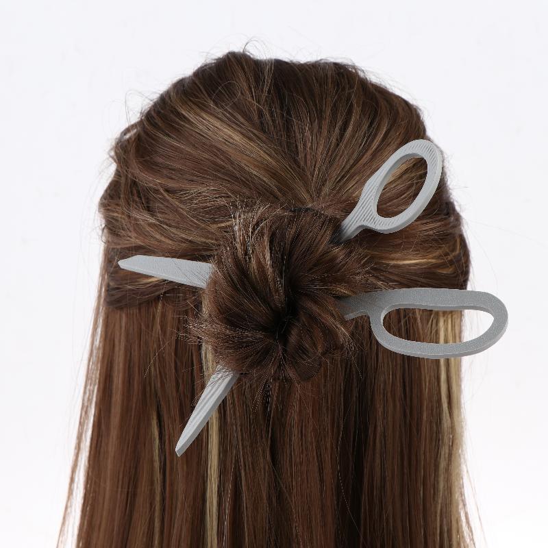 Scissors Shaped Hair Stick Creative Decorative Hair Pins Stylish Gothic Unique Headwear For Women Girls Hair Accessories