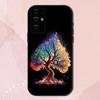 Чехол для телефона "Древо жизни" Космический для Samsung S24,S21,S22,S23,S30,Ultra,S20,Plus,Fe,Lite,Note,10,9,5G Черный Мягкий