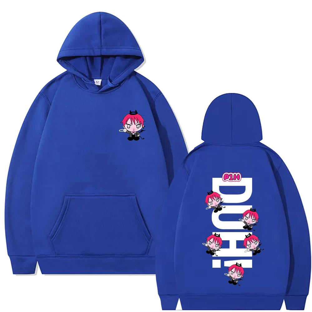 P1Harmony 2025 DUH Cartoon Style Print Hoodie Unisex Korean Kpop Pullover Hoodies Hip Hop Fashion Oversized Sweatshirt