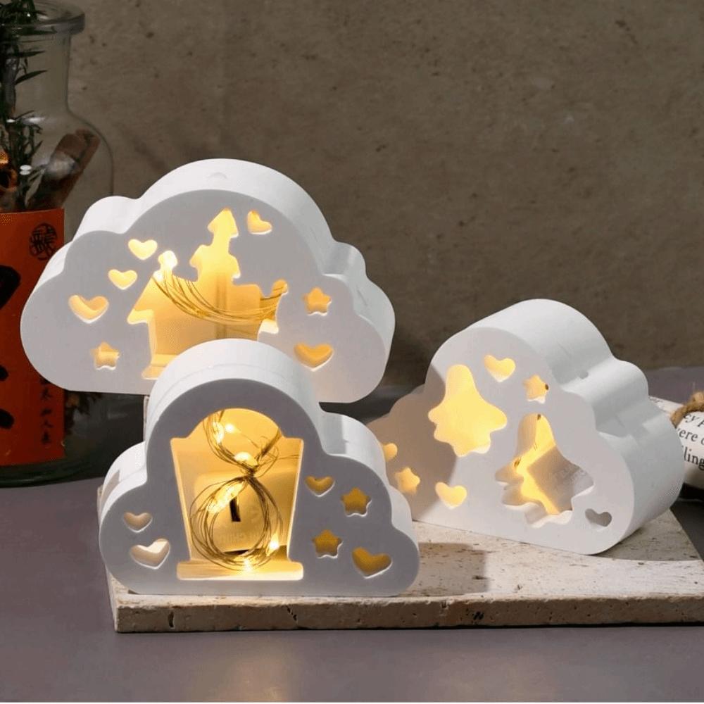 Creative Candle Lamp Silicone Mold Soft Halloween Candle Jar Mold  Party Decoration