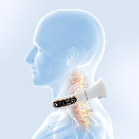 Электрический массажер шейного отдела позвоночника с 4/6/8 головками, 6 режимов, 15 уровней импульсной силы, USB перезаряжаемый массажер для облегчения боли в шее, подарки для мужчин и женщин