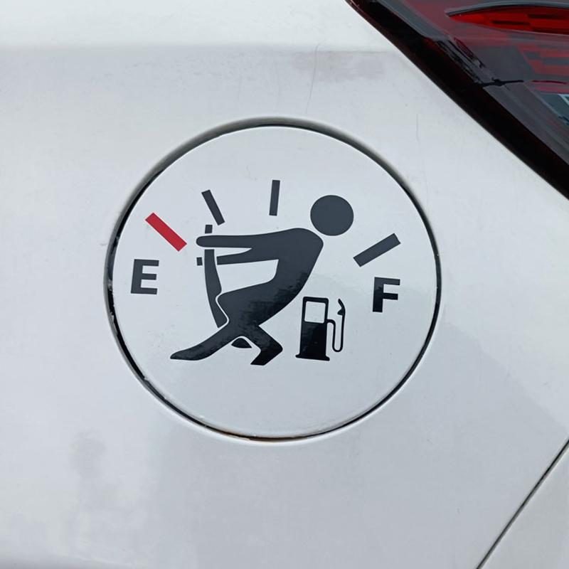 Новые 1 шт. забавные наклейки на автомобиль, наклейка с высоким расходом газа, указатель уровня топлива, пустые наклейки, водонепроницаемые наклейки на бак автомобиля для стайлинга автомобиля