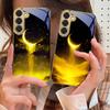 Золотое лунное небо Для Samsung Galaxy S26 S20 FE S21 S22 S23 Plus S24 Ultra 25Ultra S21+ S9 S22 S8 Золотой стеклянный чехол для телефона