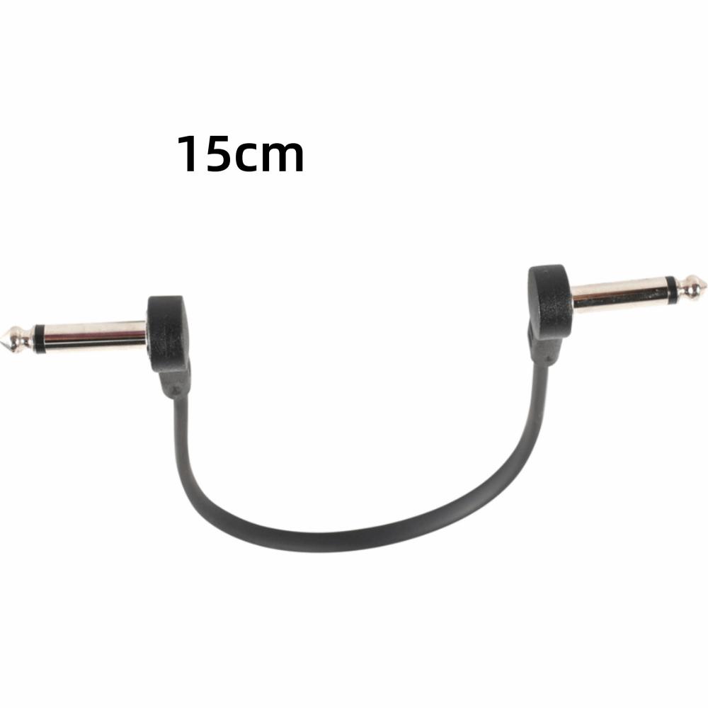 Copper Core Guitar Instrument Cable Flat Design Right-angle Plug Cable  Instrument Accessories
