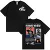 Рэпер Kidd Keo Bando Boyz Tour 2025 Графические футболки Мужская одежда Мода Уличная футболка Оверсайз Футболка с коротким рукавом