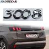 3008 Letter Car Trunk Tailgate Emblem Rear Badge Decal Sticker For Peugeot 3008
