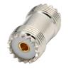 AEE4-4 Pcs UHF SO239 Female To UHF Female Straight Connector UHF Female Adapter For UHF PL259 Male