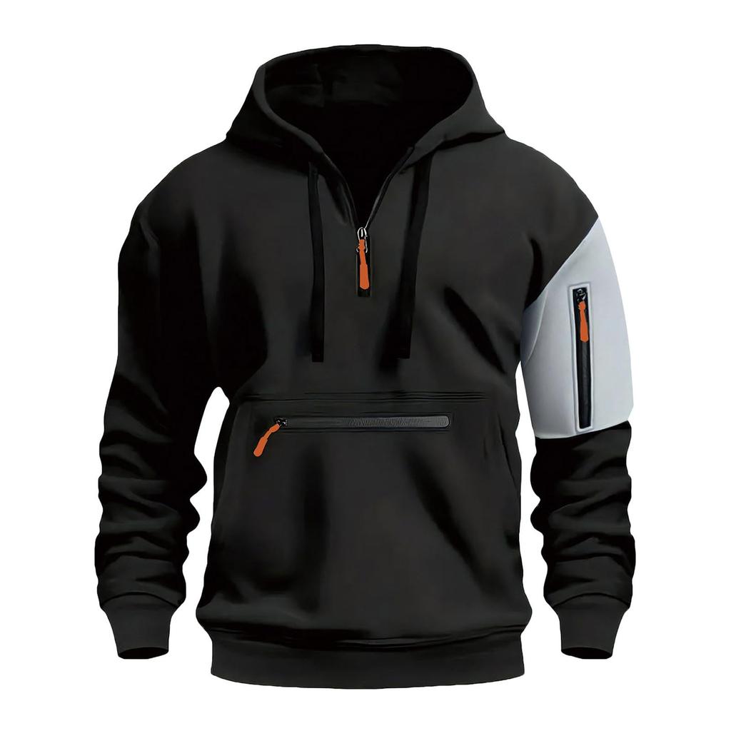 Męska bluza z kapturem na co dzień Streetwear Odzież męska Ciepła z długim rękawem