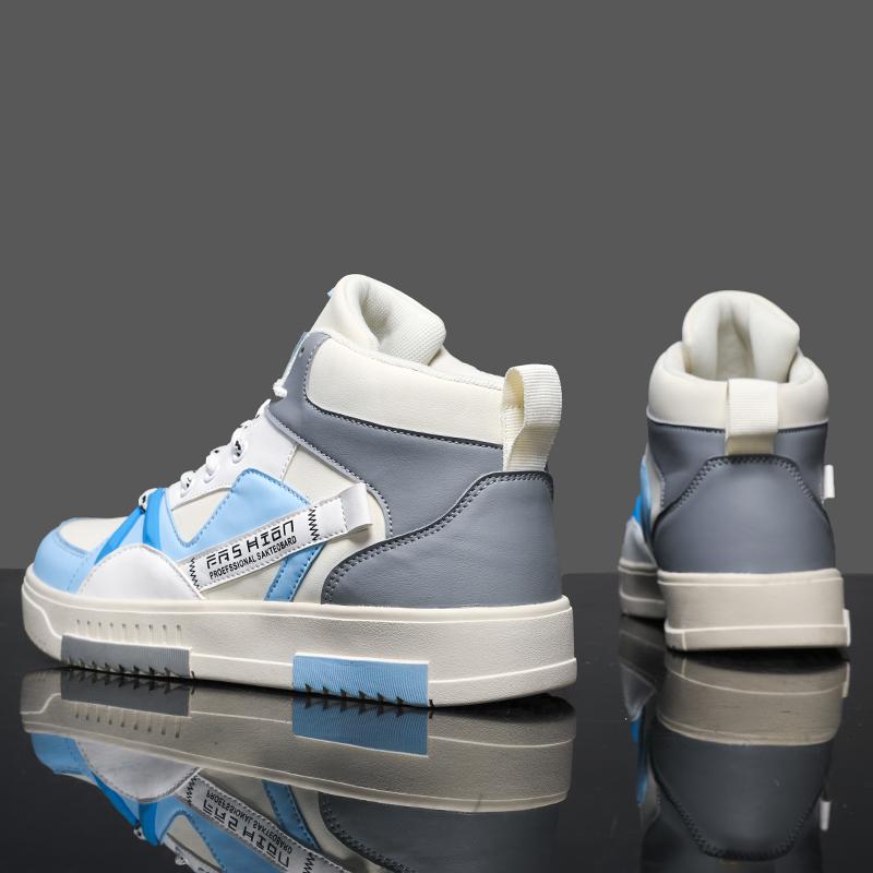 Новые мужские классические модные высокие толстые подошвы для скейтбординга удобные мягкие баскетбольные кроссовки