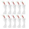 10pcs Bag 2.35mm 1.8m 2‑In‑1 Pin Type Electrode Lead Wires Cable for TENS Unit Physiotherapy