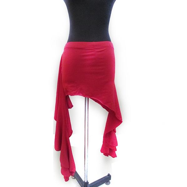 Танец живота. Хип-шарф. Пояс. Молочная шелковая волнистая юбка с кисточками. Танцевальная юбка. 12 цветов.