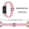 For Samsung Galaxy Fit R370 Woven Elastic Watch Band Adjustable Nylon Replacement Strap Wristband