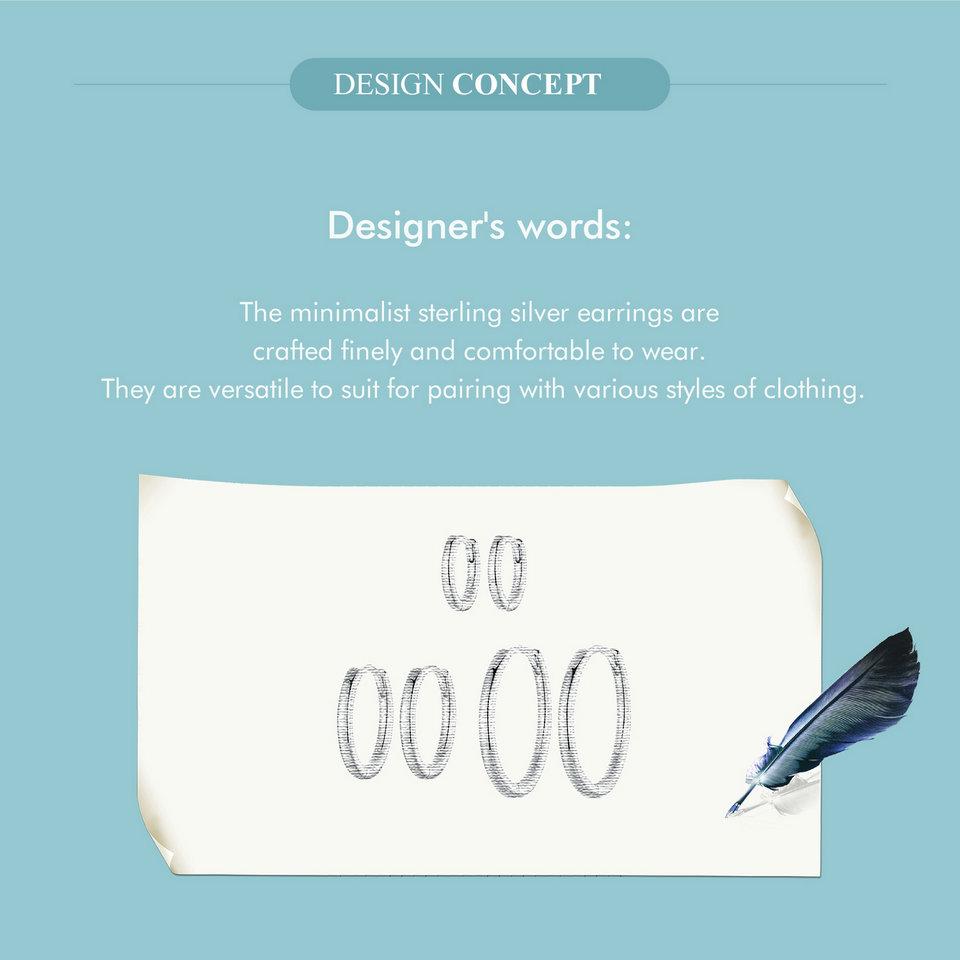 Минималистичные серьги-кольца BAMOER из стерлингового серебра 925 пробы, серьги-каффы для пирсинга хряща из белого золота для женщин