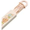 Skater Children's Chopsticks and Chopstick Case Set, 16.5cm, Bento Box Size, Antibacterial, Easy-Opening Sliding Design, Made in Japan, Girls', Sumikk