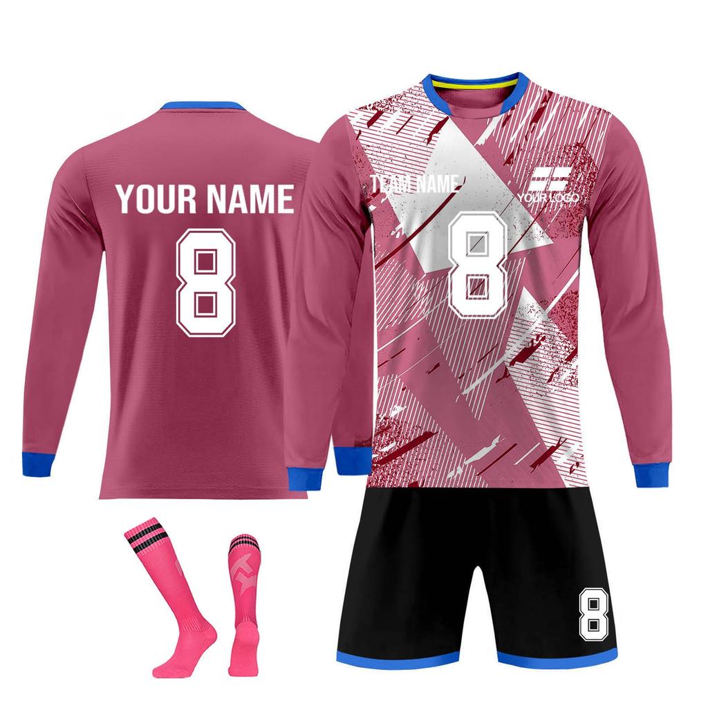Personalised Shirts Kit Mens Girls With Name Number Custom Football Jerseys For Boys Training Suit