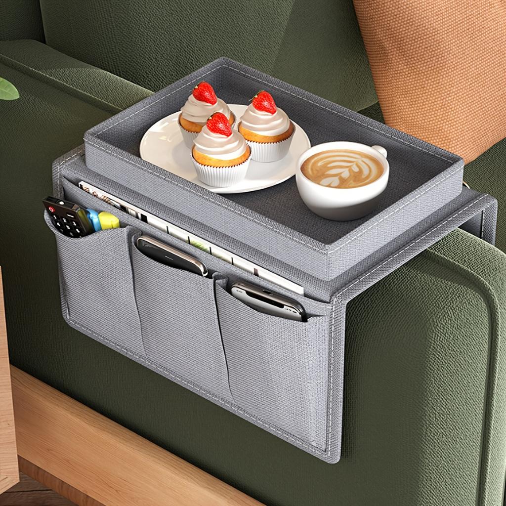 Сумка для хранения дивана с несколькими карманами, универсальный однотонный органайзер, сумка для домашних мелочей