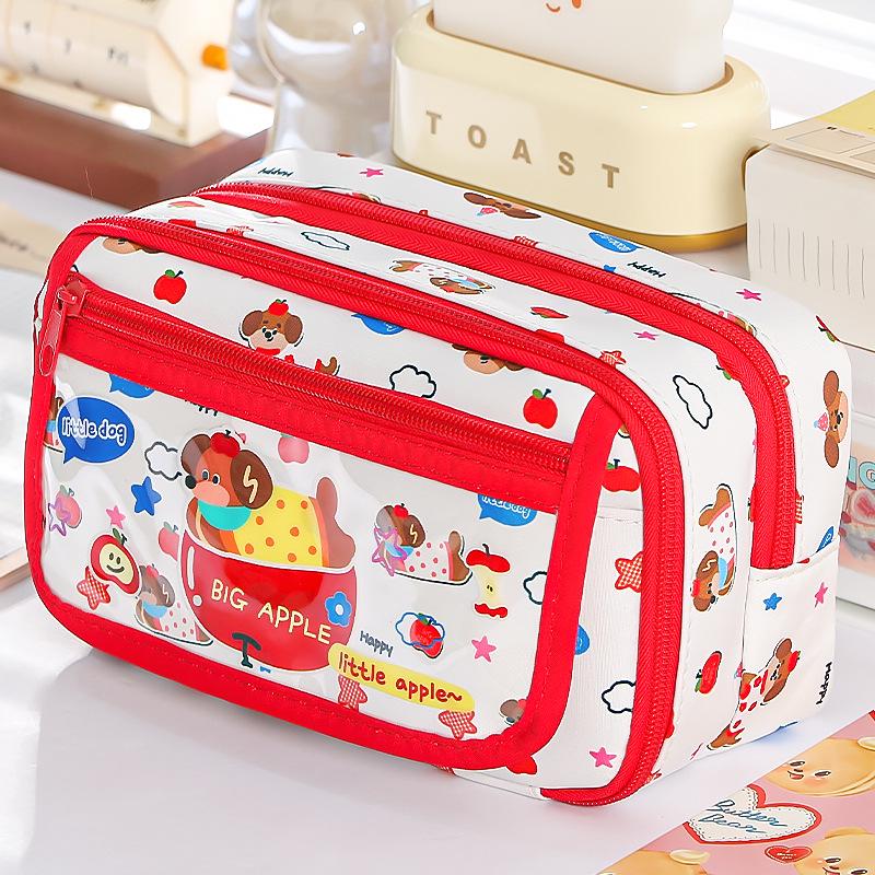 Пенал для девочек Capybara: Вместительный, стильный дизайн для учеников начальной и средней школы.