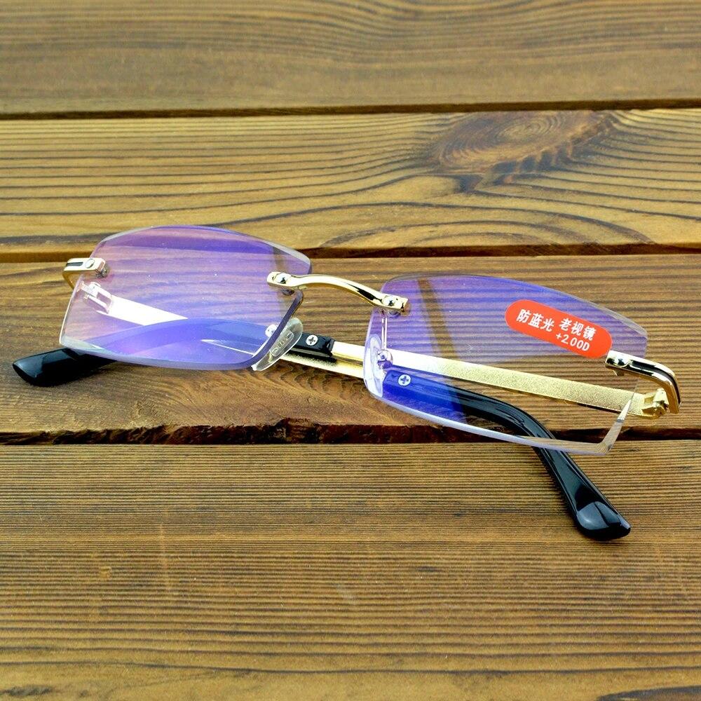 Clara Vida Rimless Men Antireflective Coated Reading Glasses +1 To +4