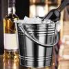 Ice Bucket Beer with Handle Metal Pail Beverage Tub for Family Gatherings Bar Accessories