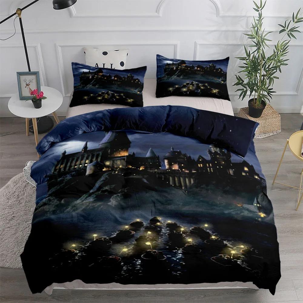 Moon Castle Boys Duvet Cover Collection Uk Single Double Queen King Us Twin Full King Size With Bed Linen Collection
