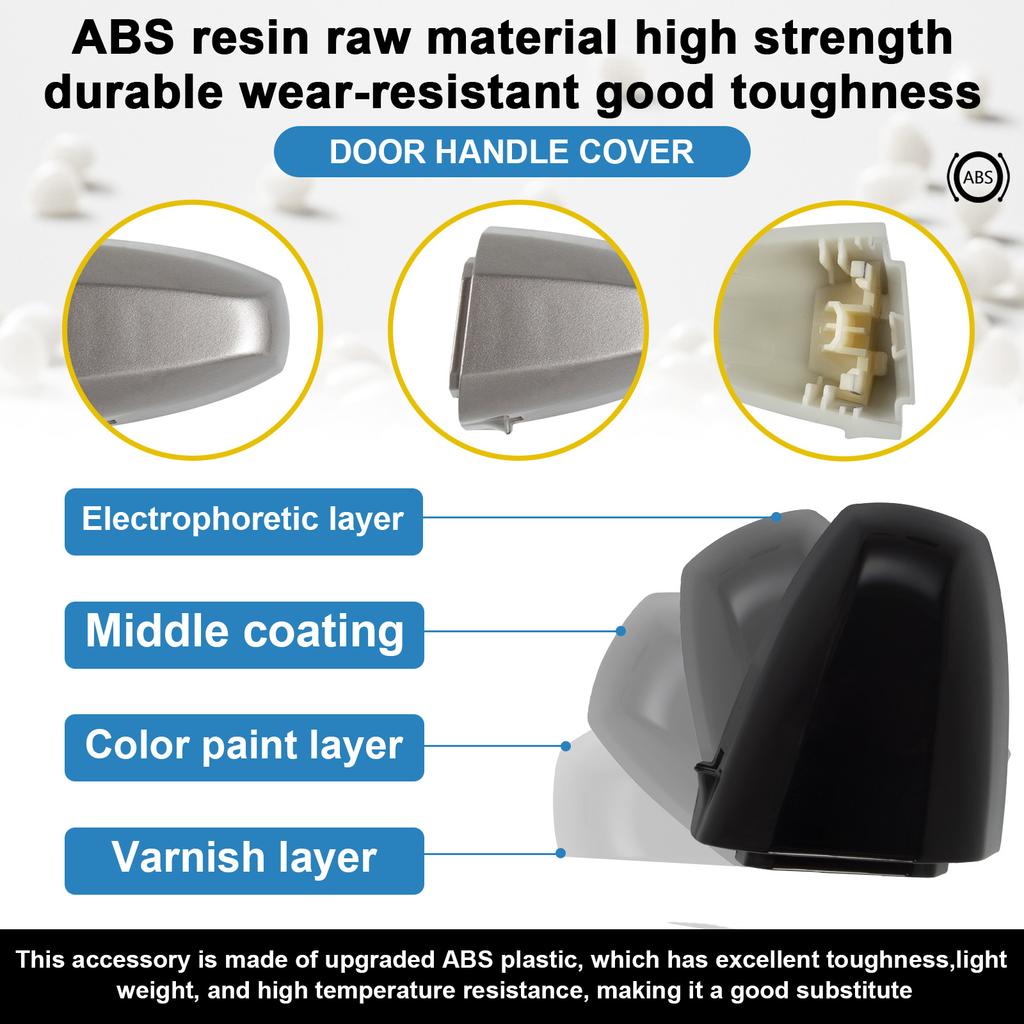 Door Handle Cover Cap Compatible With BMW X1 F48 X2 F39 X5 F15 X6 F16 2014-2019 51217396541 51217396544 Door Handle Key Cover