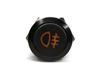 LED Fog Light Switch 18mm Black Momentary Off-Road 12V