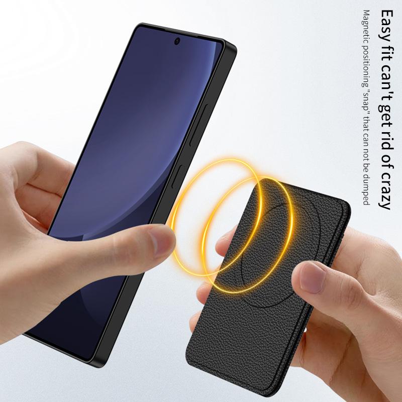 Держатель для карт с магнитным креплением для серии Samsung S25/S26: Стикер на заднюю панель в трансграничном стиле, держатель для карт