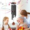 Outdoor Wind Chimes, 26 Inch 6 Tubes Bell Pendant, Clear Elegant Sound for Home Farmhouse Terrace Garden Porch Balcony Decor