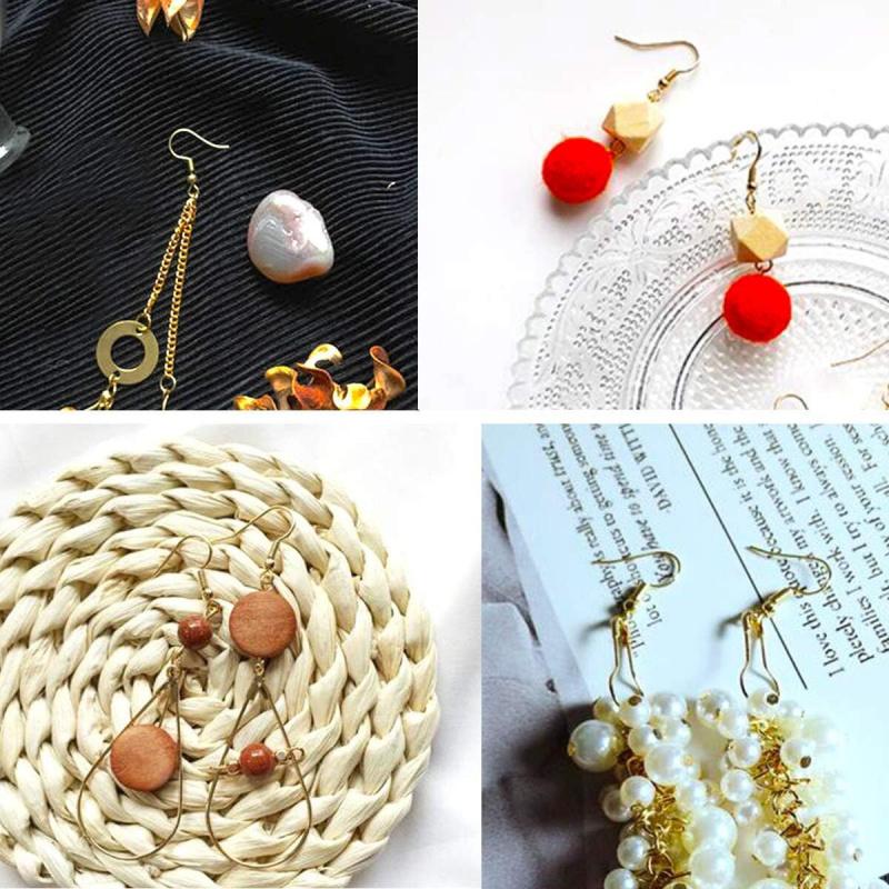 100/500 шт. DIY Основы для сережек Застежки для сережек Крючки Нержавеющая сталь Гипоаллергенные Аксессуары для изготовления сережек Крючок Швенза