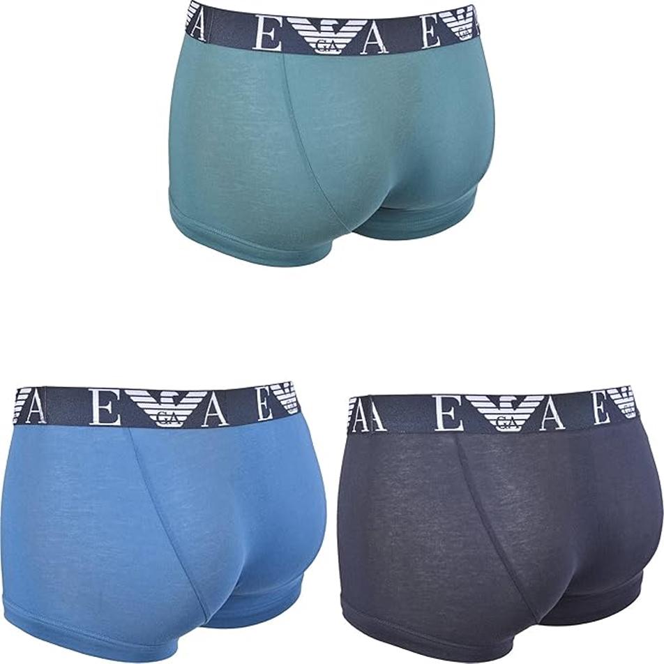Emporio Armani Мужские боксеры с логотипом в стиле колор-блок, 3 шт. 111357-3R715-50436