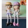 1 Set Hanging Legs Romantic Couple Showpiece | Cute Boy &Girl for Home Décor, Living Room, Bedroom | Wedding, Anniversary,