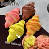 Sticky Food Artificial Bread Fake Slow Rising Soft Rebound Toys Croissant Squishy Toy  Kids Adults