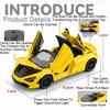 1:Масштаб 32 720S Senna Модель автомобиля Игрушка Металлическая литье под давлением Резиновые шины Изысканный интерьер Модели суперкаров Инерционный Механизм Дети Игрушки
