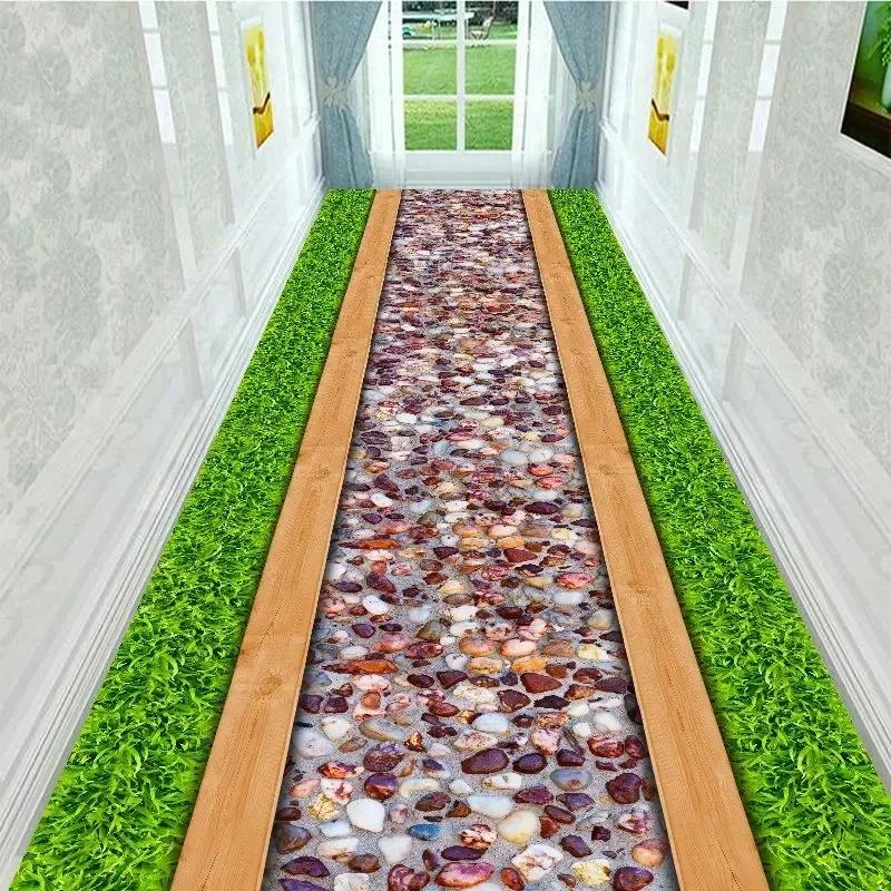 3D Runners Corridor Carpets for Hallway Living Room Decoration Home Hotel Lobby Long Carpet Entrance Door Mat Stairs Area Rug