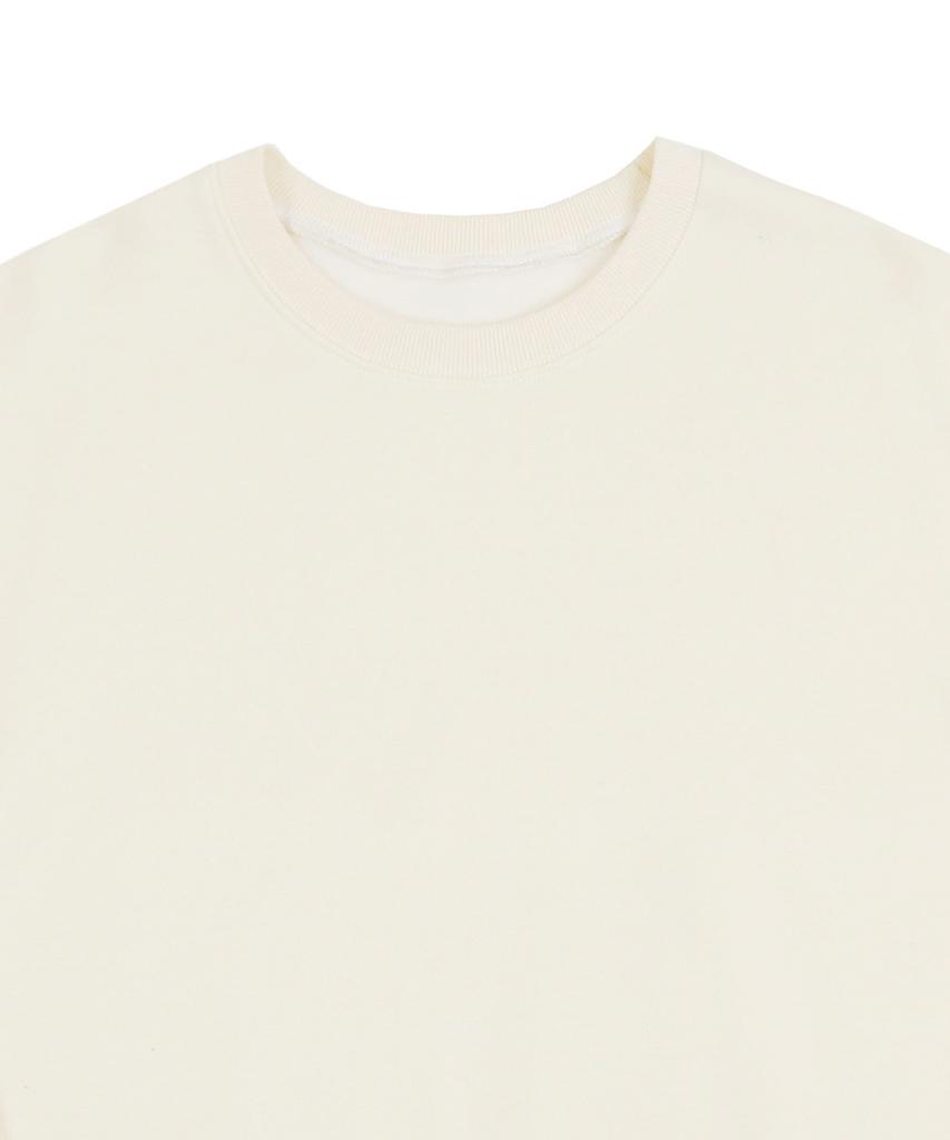 GRAVER [Unisex] Elbow Spray Dot Smile Sweatshirt_Cream