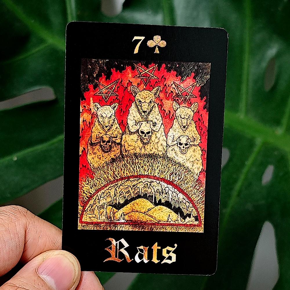 9*6cm Dark Gothic Lenormand Deck 36 Pcs Lenormand Cards Combine Romance and Dark Elements