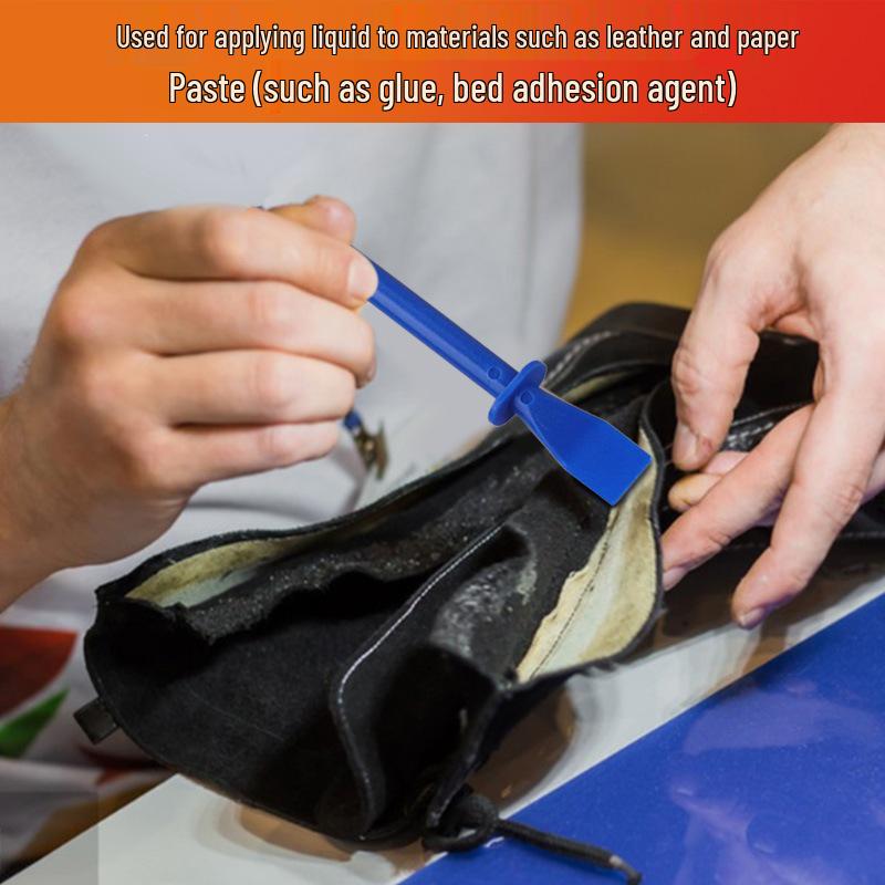 Elastic Adhesive Sheet for DIY Leather Goods - PP Material Scraper & Glue Applicator.