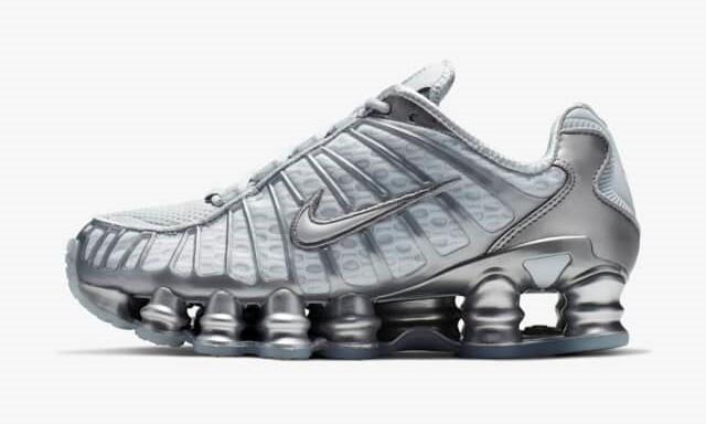 AR3566-003 Nike Shox TL Платиновый и Металлический Серебристый (Женский)