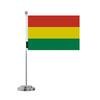 Drapeau de Bureau - Bolivie - 14 x 21 см - Полиэстер - Оттиск лицевой/оборотной стороны - Acier inoxydable